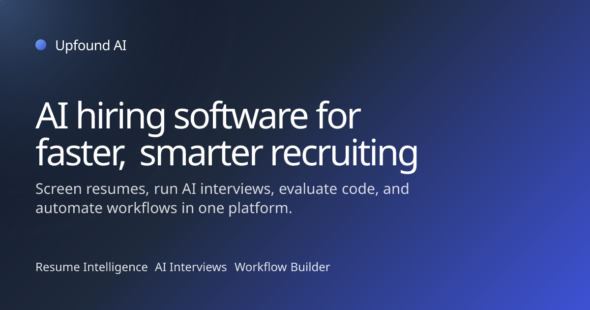 hiring-workflow-builder-software-upfound-ai